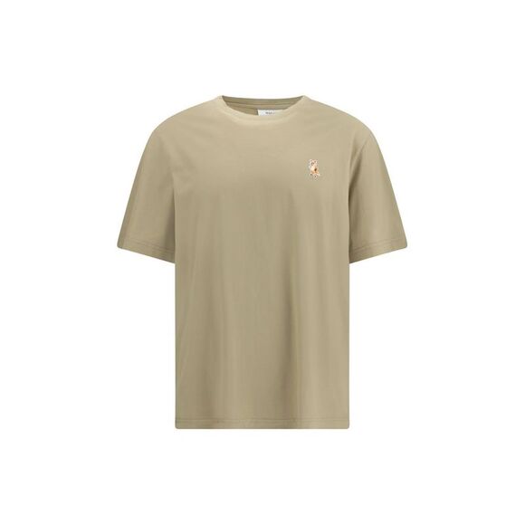 Maison Kitsuné Beige Cotton Men's T-Shirt
